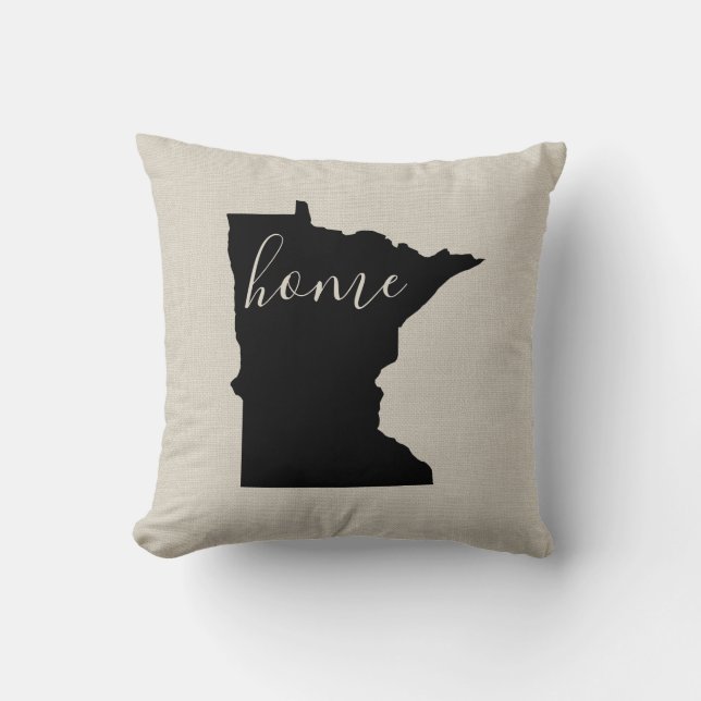 Minnesota Home State Dekorativ kudde (Framsida)
