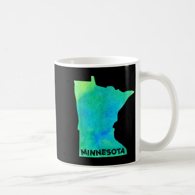 Minnesota Home State Women Men Kid Roots Map Love  Kaffemugg (Höger)