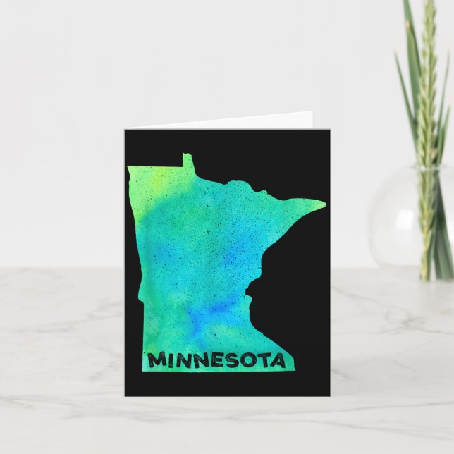 Minnesota Home State Women Men Kid Roots Map Love  Kort (Framsida)
