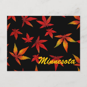 Minnesota Höst löv vykort