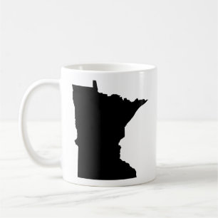Minnesota i svart och vitt kaffemugg