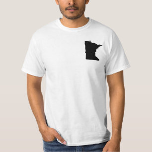 Minnesota i svart och vitt tee