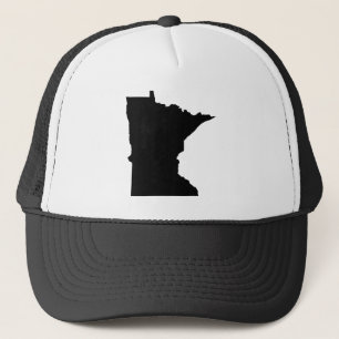 Minnesota i svart och vitt truckerkeps