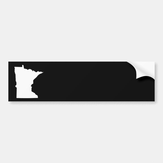 Minnesota i vitt och svart bildekal (Framsidan)