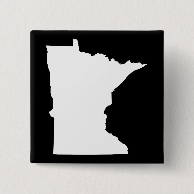 Minnesota i vitt och svart knapp (Framsida)