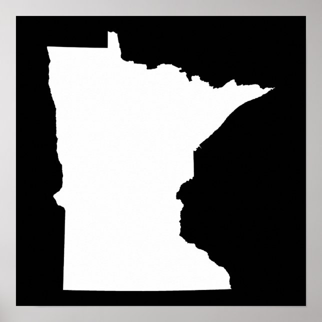 Minnesota in White and Black Poster (Framsidan)