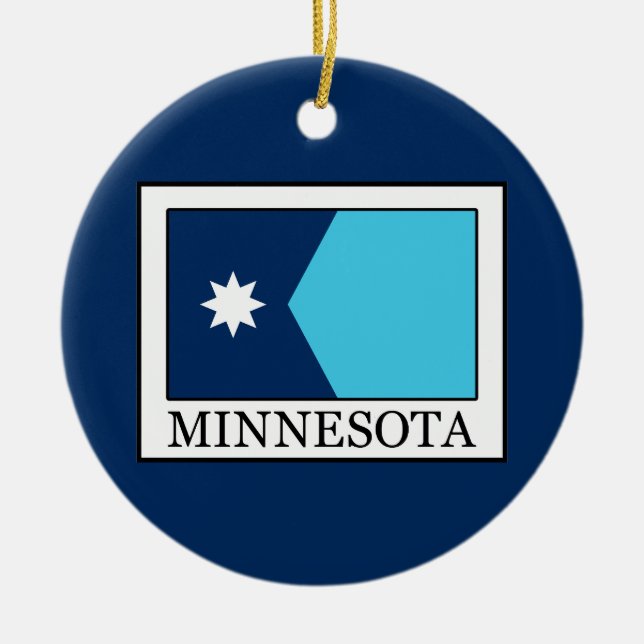 Minnesota Julgransprydnad Keramik (Framsidan)