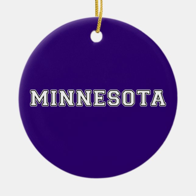 Minnesota Julgransprydnad Keramik (Framsidan)