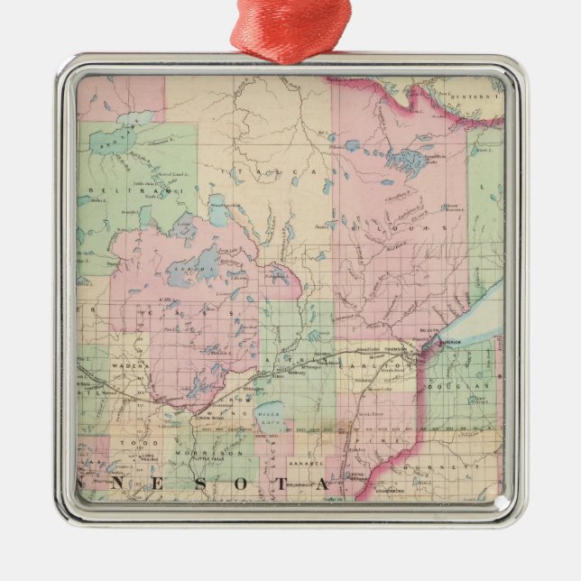 Minnesota Julgransprydnad Metall (Framsidan)