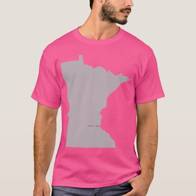 Minnesota Kärlek i Mauve Active T Shirt (Framsida)