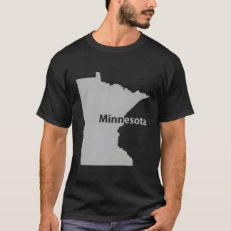 Minnesota Karta Home State Pride Gift T Shirt
