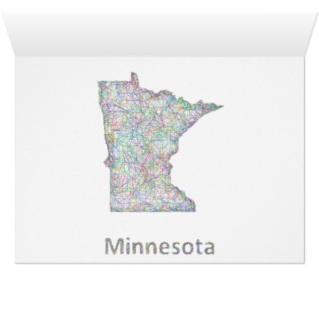 Minnesota karta OBS kort (Insidan Horizontal (UnderSidan))