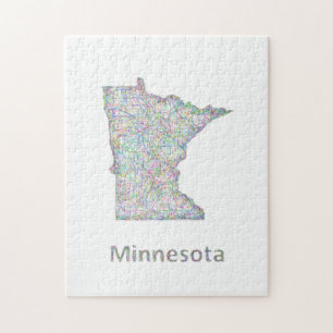 Minnesota karta pussel