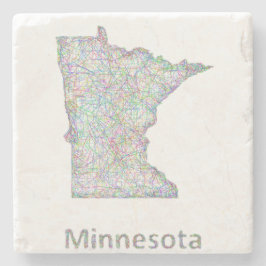 Minnesota karta underlägg sten