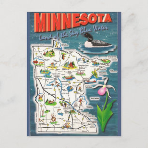 Minnesota, Karta Vykort