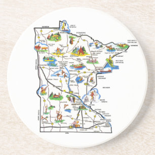 Minnesota kartakustfartyg underlägg sandsten