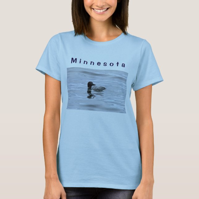 Minnesota kvinna T-tröja Tee (Framsida)