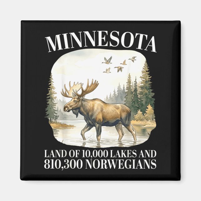 Minnesota Land av 10000 sjöar och 810300 Magnet (Framsidan)