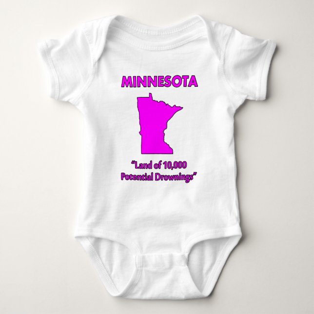 Minnesota - Land av 10 000 potentiella drunkningar T Shirt (Framsida)