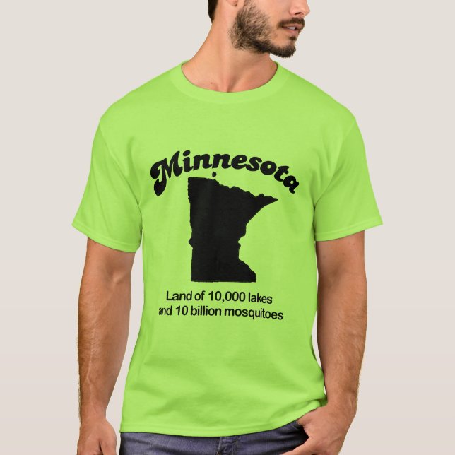 Minnesota - land av 10.000 sjöar t-shirt (Framsida)