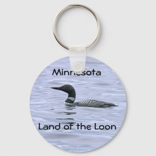 Minnesota land av loonen nyckelring