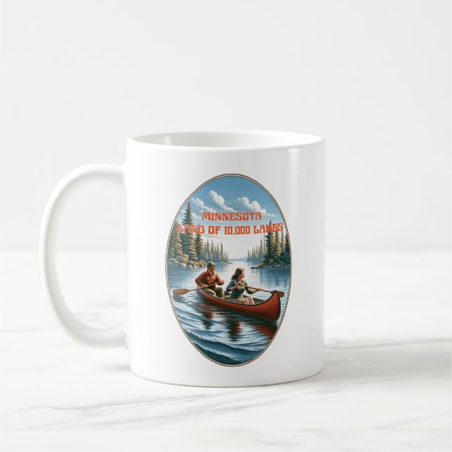 Minnesota ’Land of 10 000 Sjöar’ Kaffemugg (Vänster)