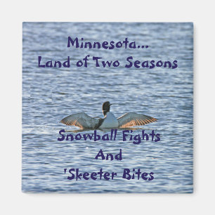 Minnesota Land of Two Seasons Magnet
