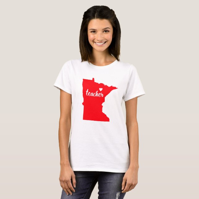 Minnesota Lärare Tshirt Tee Shirt (Hel framsida)