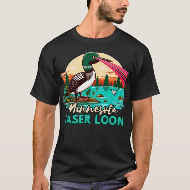 Minnesota Laser Loon T Shirt (Framsida)