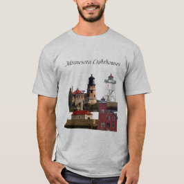 Minnesota Lighthouses-tröjans svarta bokstäver T Shirt