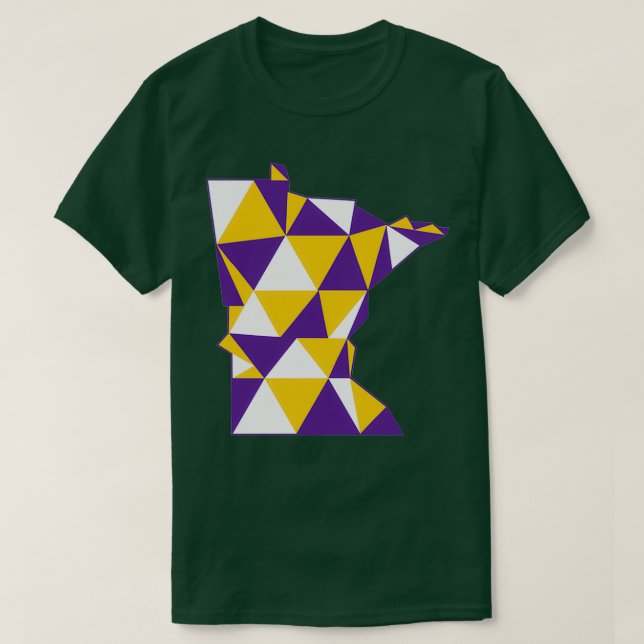Minnesota Lila och Guld T Shirt (Design framsida)