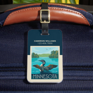 Minnesota Loon Bagagebricka
