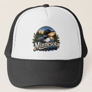 Minnesota Loon Fågel Natur Konst Keps