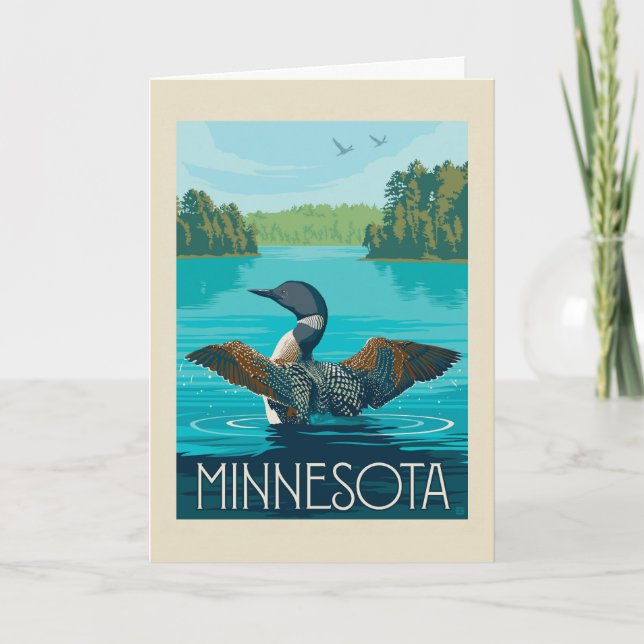 Minnesota | Loon Kort (Framsida)