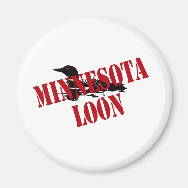 Minnesota Loon Magnet (Framsidan)