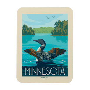 Minnesota Loon Magnet