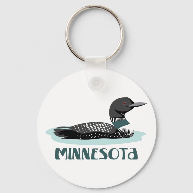 Minnesota Loon Nyckelring (Framsida)