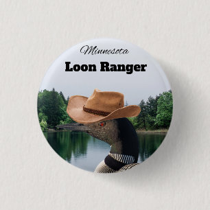 Minnesota Loon Skogsvaktare Button Souvenir Knapp
