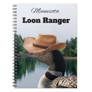Minnesota Loon Skogsvaktare Spiral bärbar dator Anteckningsbok