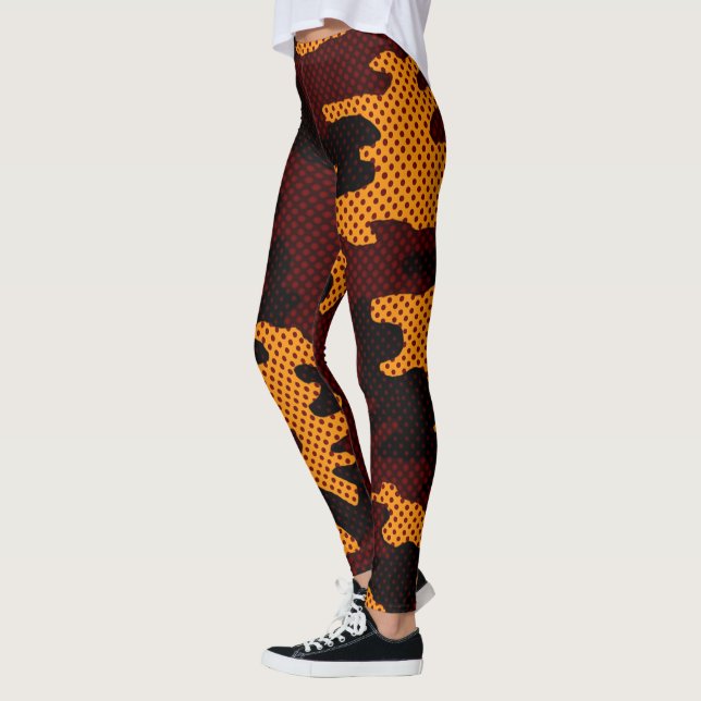 Minnesota Maroon & Gold Gopher Camo Printed Leggings (Vänster)