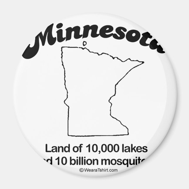 MINNESOTA - "MINNESOTA STATE MOTTO" T-shirts och G Magnet (Framsidan)