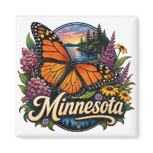 Minnesota Monarkfjäril och vilda blommor