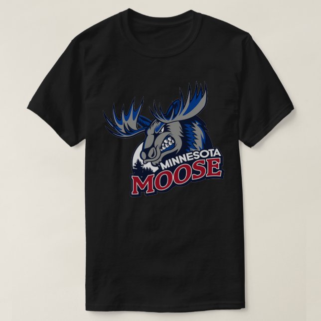 Minnesota Moose Junior Hockey T Shirt (Design framsida)