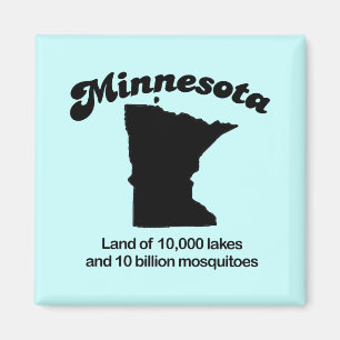 Minnesota Motto - land av 10.000 sjöar Magnet