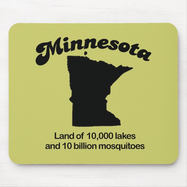 Minnesota Motto - Land på 10 000 sjöar Musmatta (Framsidan)