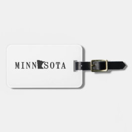 Minnesota namn med det statliga formade brev bagagebricka