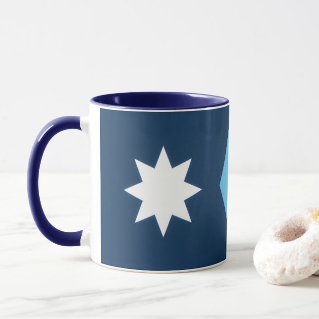Minnesota New State Flag North Star MN Mugg (Med munk)