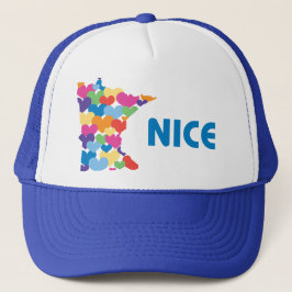 Minnesota Nice med hjärtahatten Truckerkeps