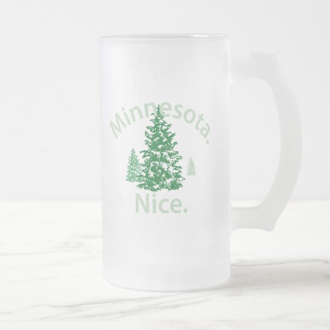 Minnesota Nice. Period! Frostat Ölglas (Höger)