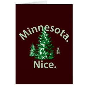 Minnesota Nice. Period! Hälsningskort